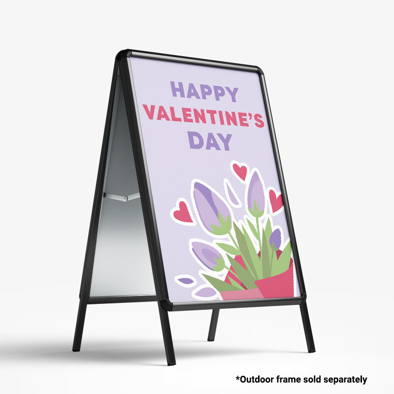 Valentine's Day Tulip Bouquet A Frame Poster Inserts