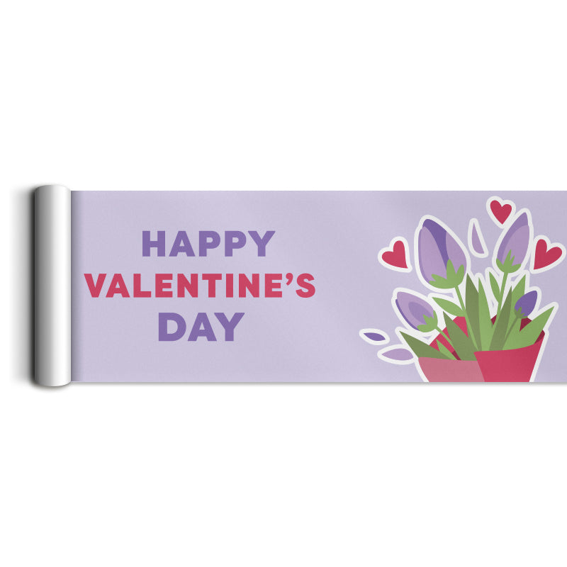 Valentine's Day Tulip Bouquet Poster Rolls (window valance)