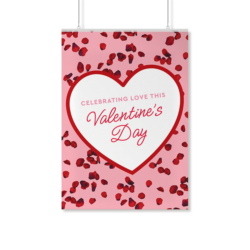 Valentine's Day Rose Petals Poster